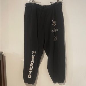 Black Ichiraku Naruto Sweatpants 3X